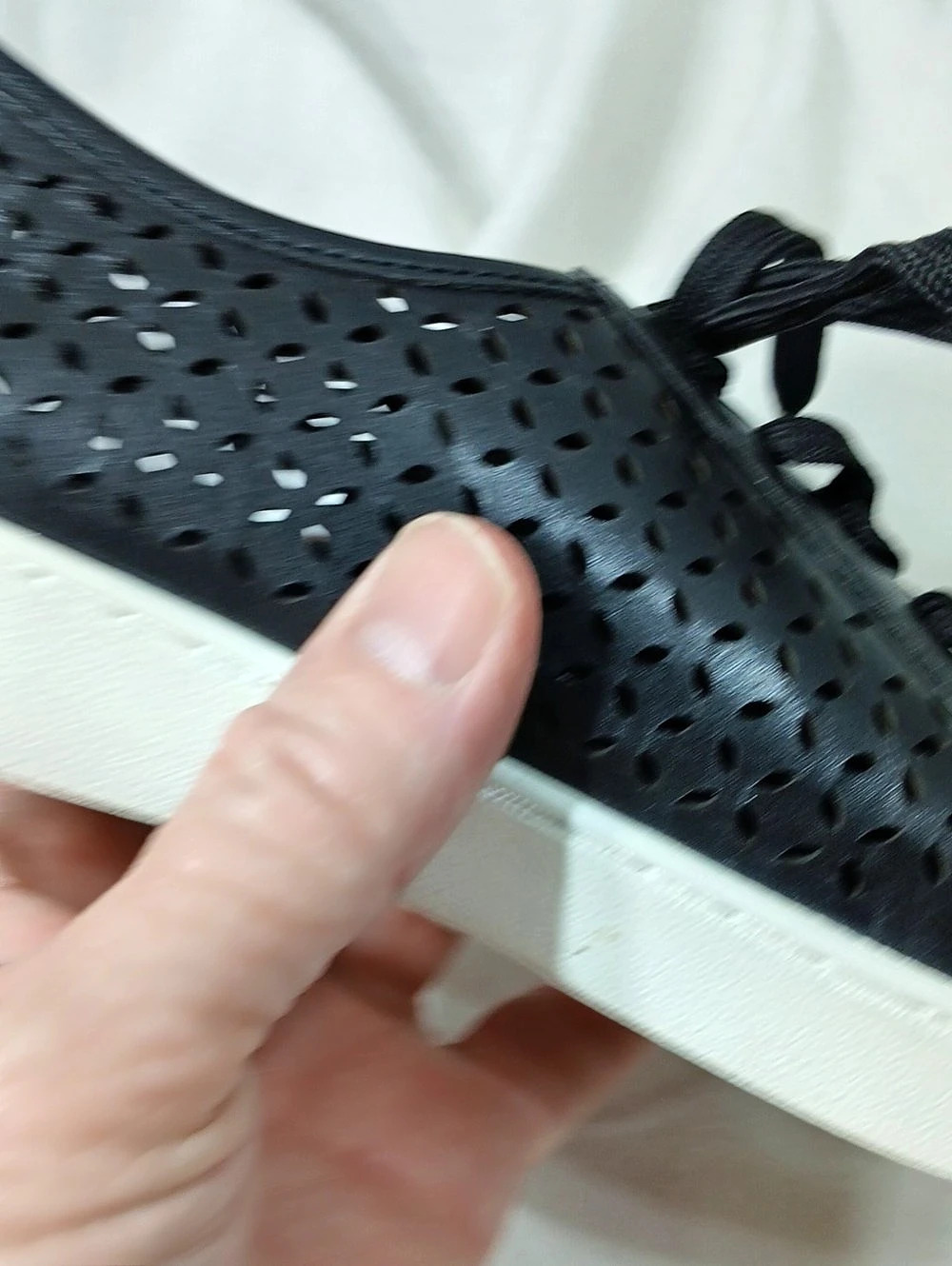 Michael Kors Perforated Leather Sneakers in Black - Picture 5 of 13
